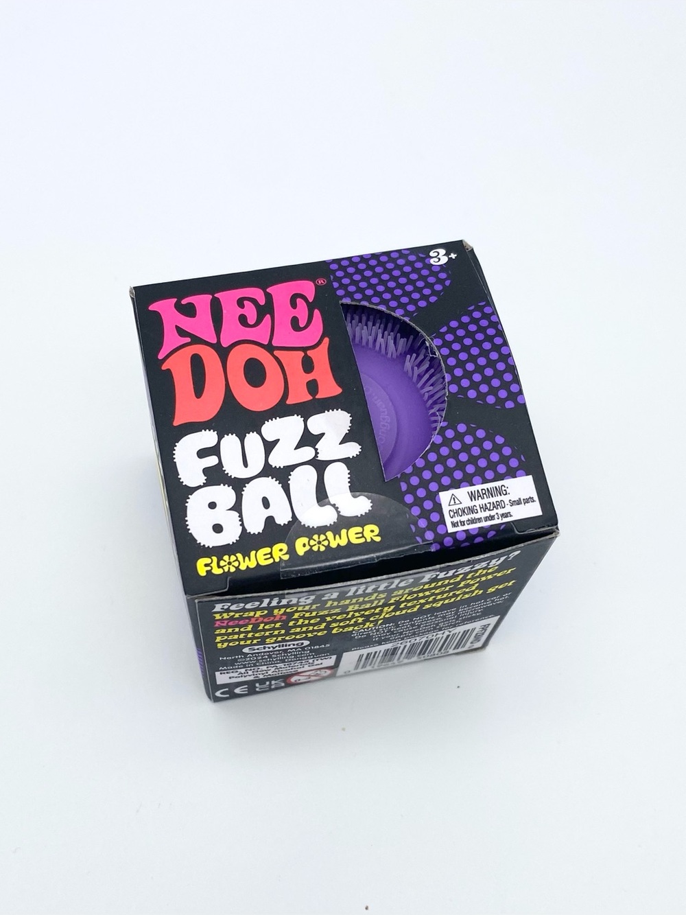 Purple NEE DOH Fuzz Ball Flower Power
